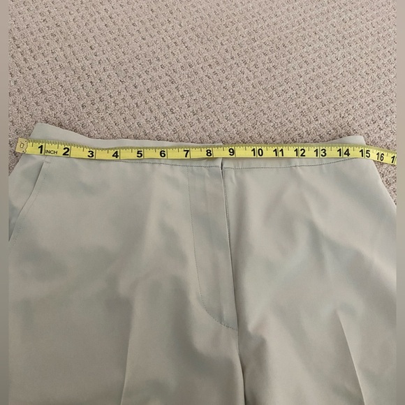 Jil Sander Women's Cream Wide Leg Creased Cuffed Pants Size 8 - Picture 7 of 8